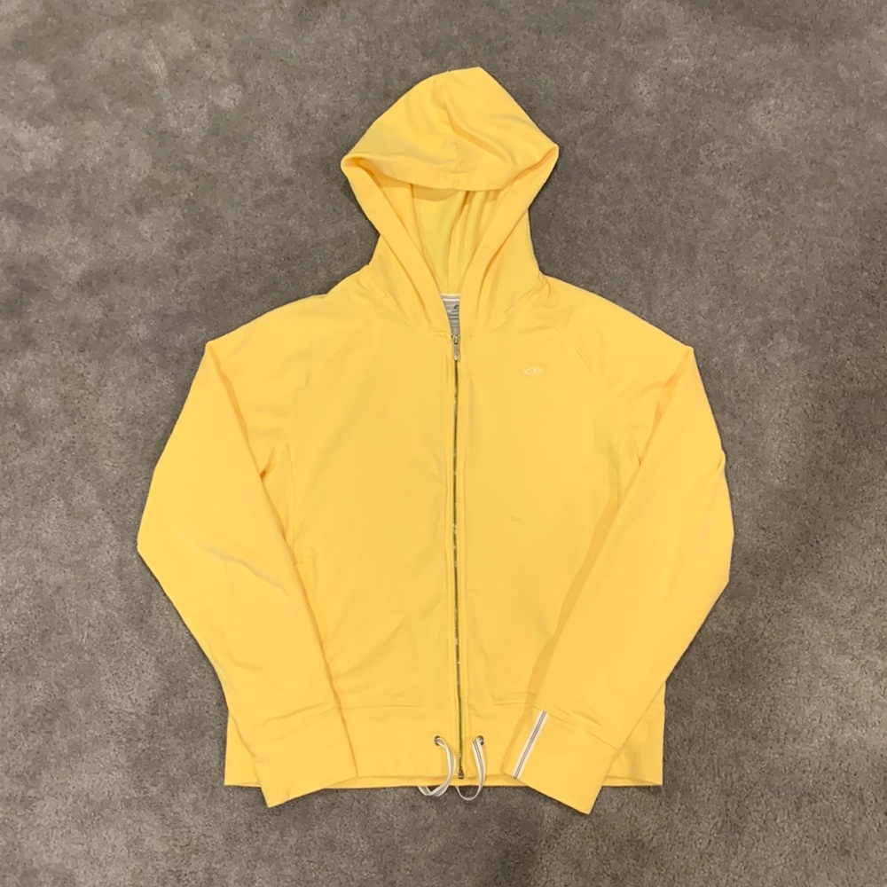 Vintage Yellow Champion Zip Up Hoodie